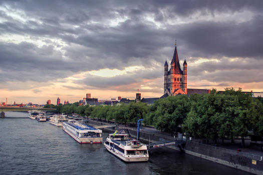 德国莱茵河风光图片素材免费下载