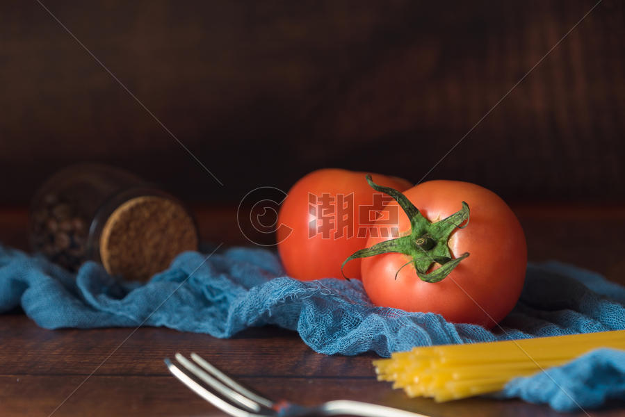 番茄意大利食材面组合图片素材免费下载