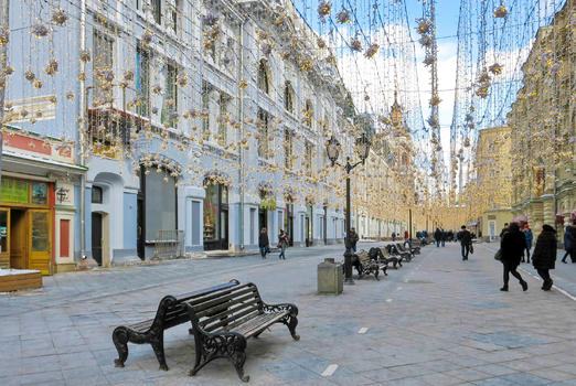 冬季莫斯科街景图片素材免费下载