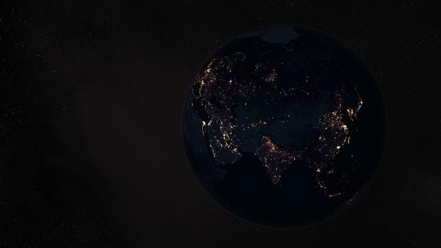黑夜中的地球图片素材免费下载