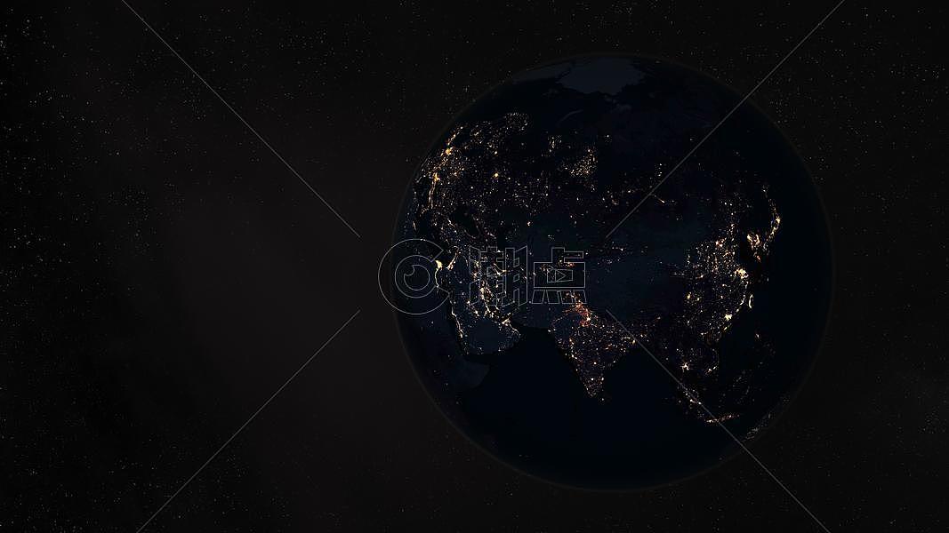黑夜中的地球图片素材免费下载