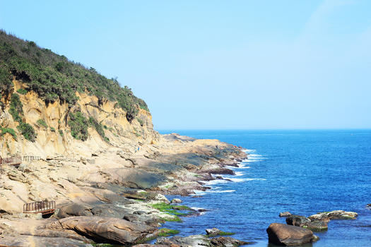 台湾基隆市野柳公园海景图片素材免费下载
