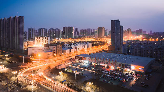 新疆库尔勒城市夜景图片素材免费下载