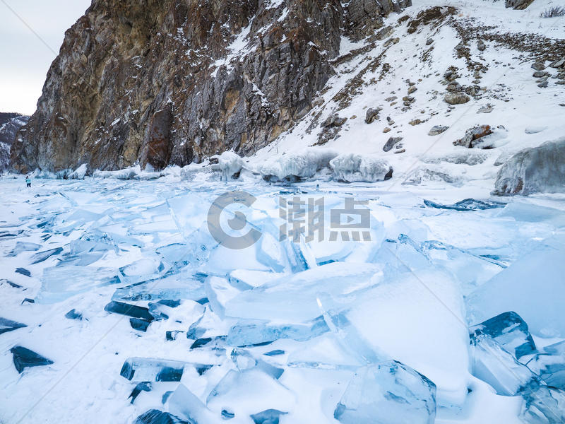 贝加尔湖蓝冰图片素材免费下载