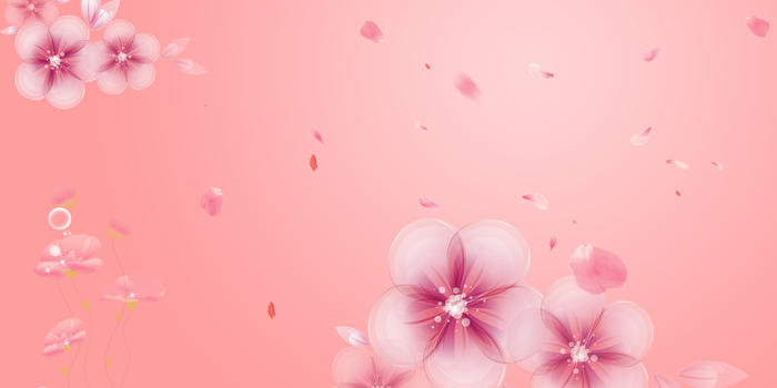 唯美粉色花朵背景图片素材免费下载