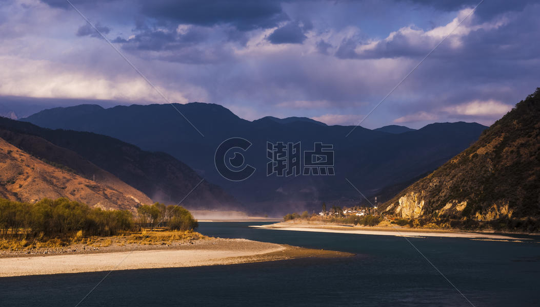 长江第一湾之光图片素材免费下载