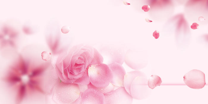 浪漫粉色海报背景图片素材免费下载