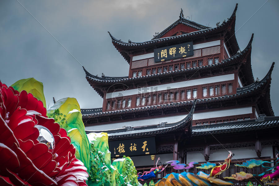 上海城隍庙天裕楼图片素材免费下载