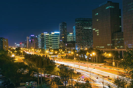 北京二环路夜景图片素材免费下载
