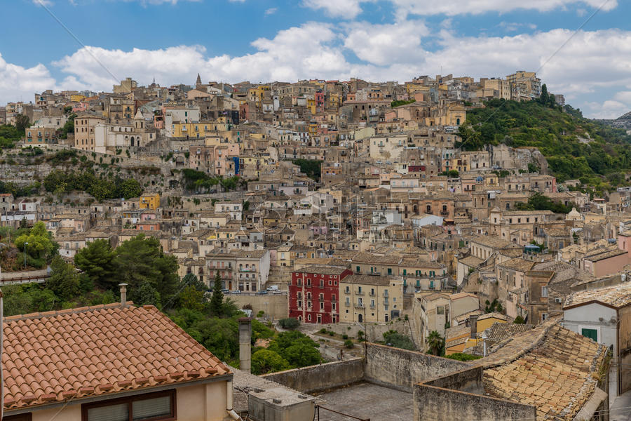 意大利旅游胜地西西里岛建筑风光图片素材免费下载