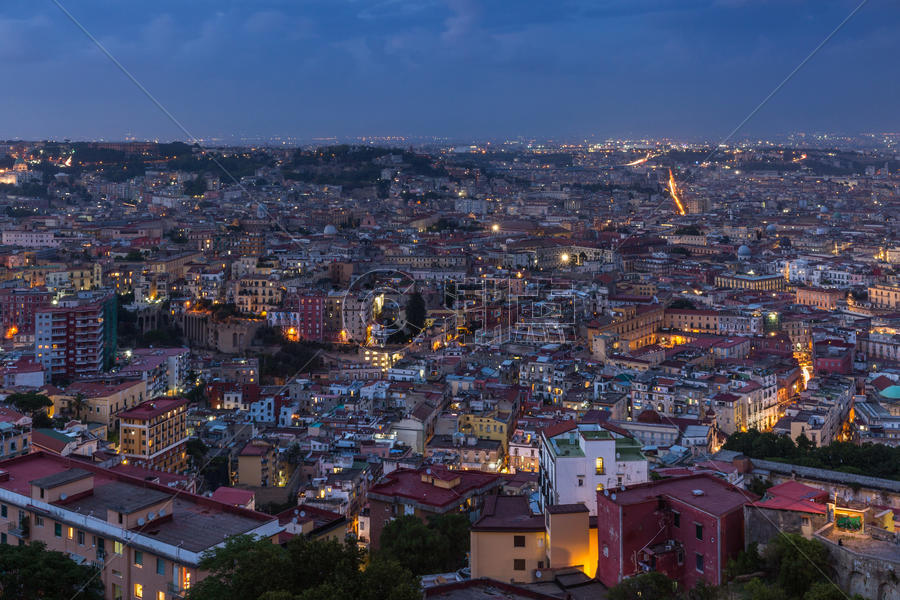 世界四大夜景之意大利那不勒斯夜景图片素材免费下载