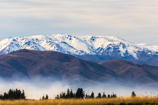 新西兰田园雪山图片素材免费下载