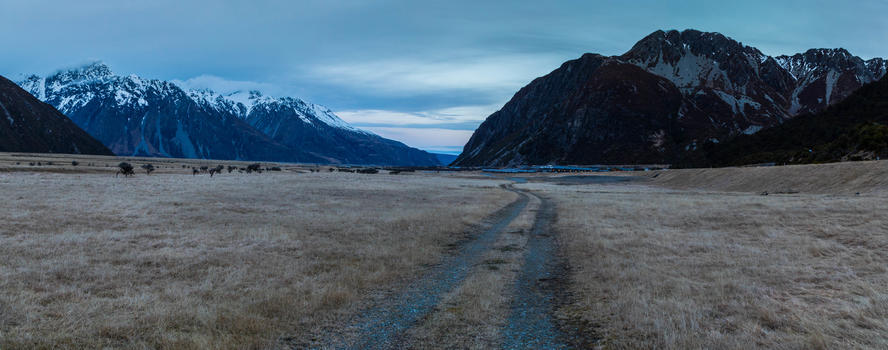 新西兰库克山国家公园路图片素材免费下载