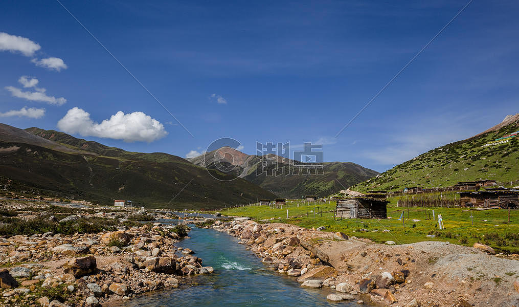 西藏高原山川河流图片素材免费下载