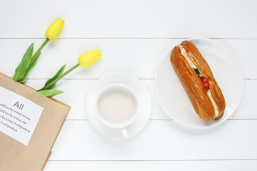 美味营养早餐面包图片素材免费下载