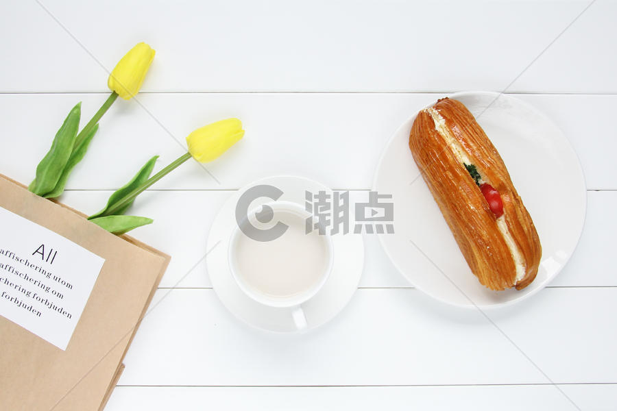 美味营养早餐面包图片素材免费下载