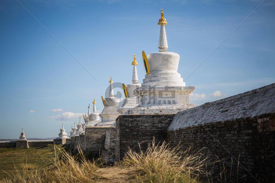 内蒙古大草原上的古城墙图片素材免费下载