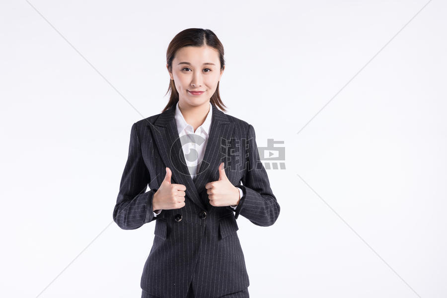 商务女性举大拇指图片素材免费下载