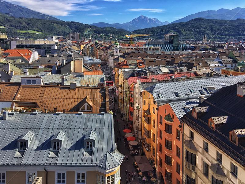 奥地利美丽的旅游城市因斯布鲁克图片素材免费下载