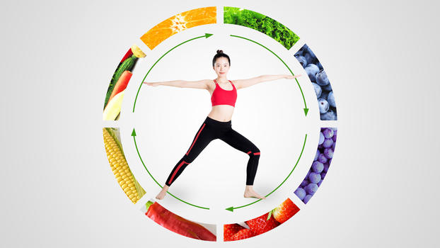 均衡绿色健康营养饮食图片素材免费下载