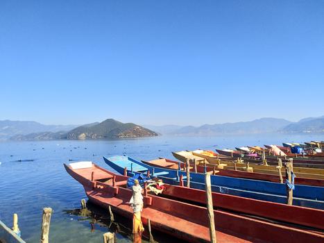 丽江泸沽湖图片素材免费下载