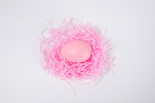 粉色鸟巢里的彩蛋图片素材免费下载