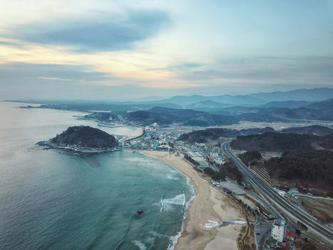 韩国地标襄阳海滨图片素材免费下载