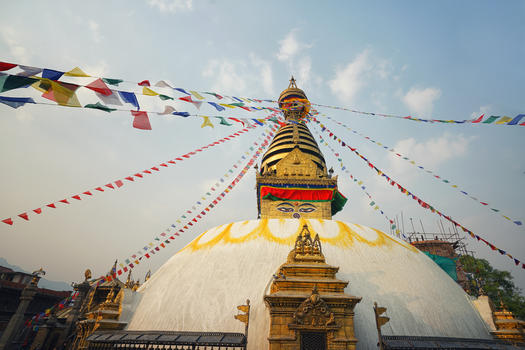 尼泊尔猴庙佛塔图片素材免费下载