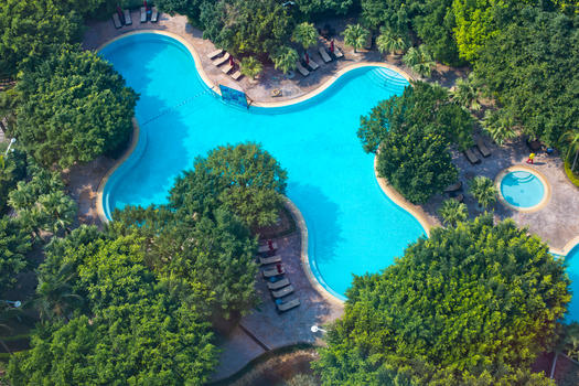 五星级酒店户外游泳池图片素材免费下载