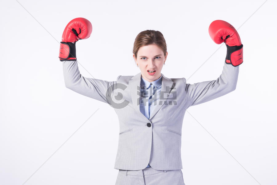 外国商务女性拳击图片素材免费下载