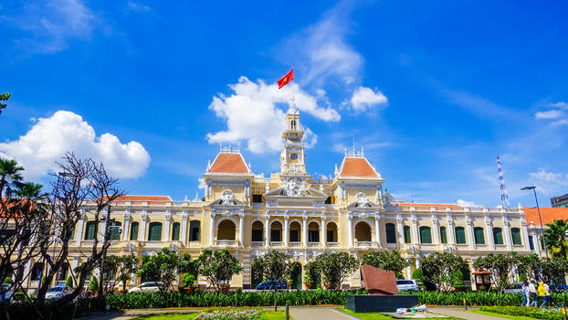 越南胡志明市政厅图片素材免费下载