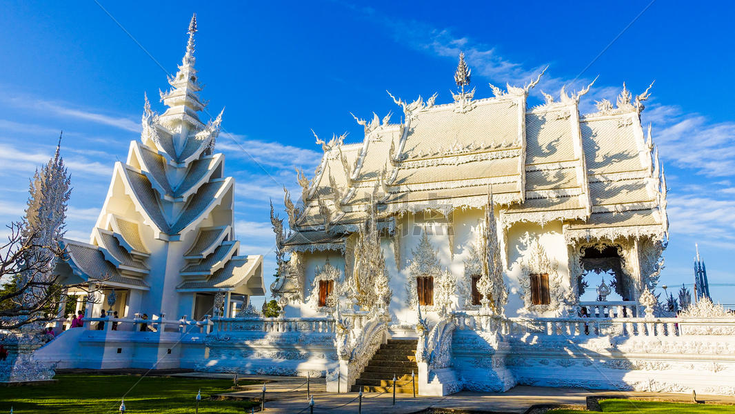 泰国清莱白庙图片素材免费下载