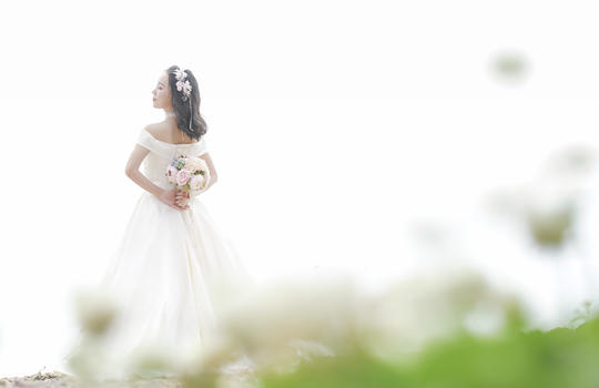 新娘婚纱背影图片素材免费下载