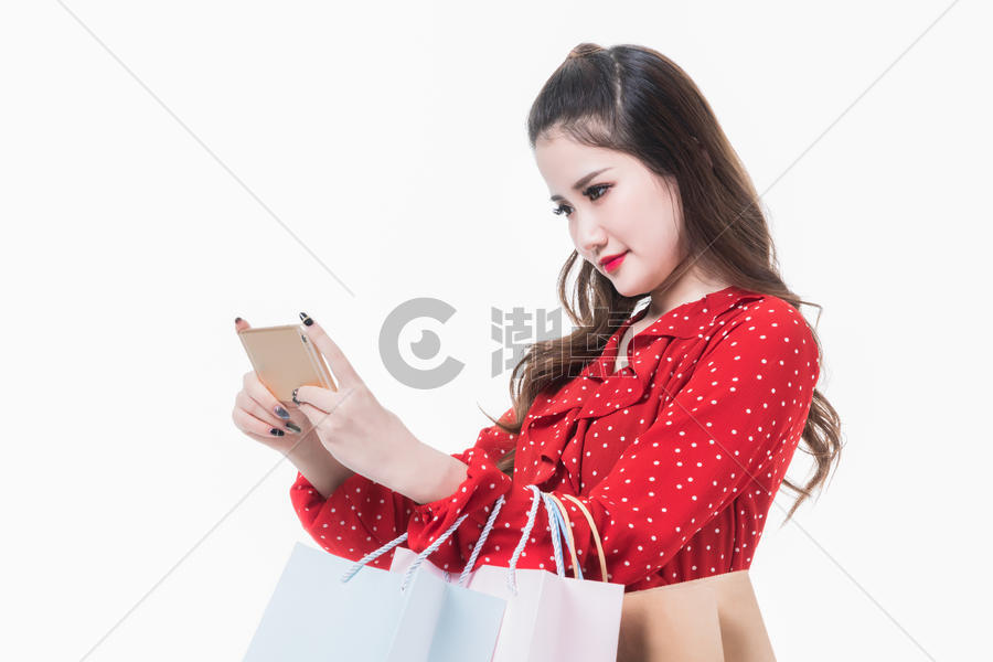 女性逛街购物消费图片素材免费下载