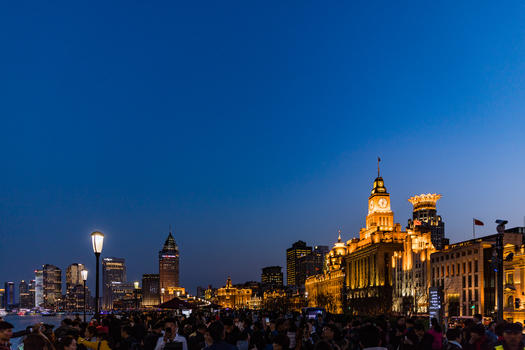 夜晚中的上海图片素材免费下载