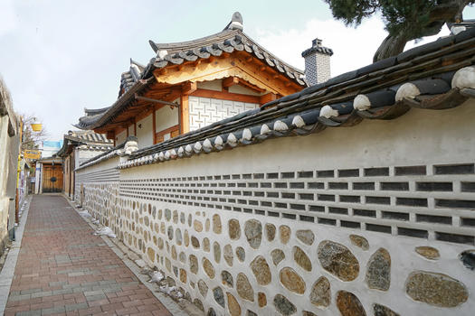 韩国韩屋建筑图片素材免费下载
