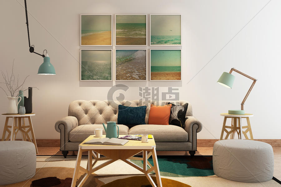 现代沙发背景图片素材免费下载