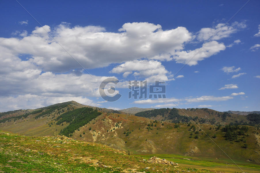 新疆喀纳斯景区春季美景图片素材免费下载