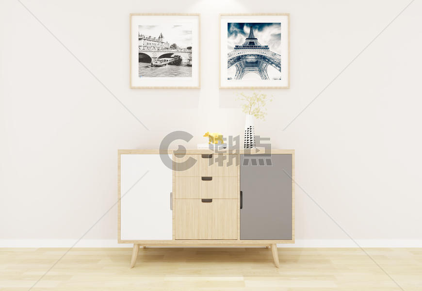 现代简洁风家居陈列室内设计效果图图片素材免费下载