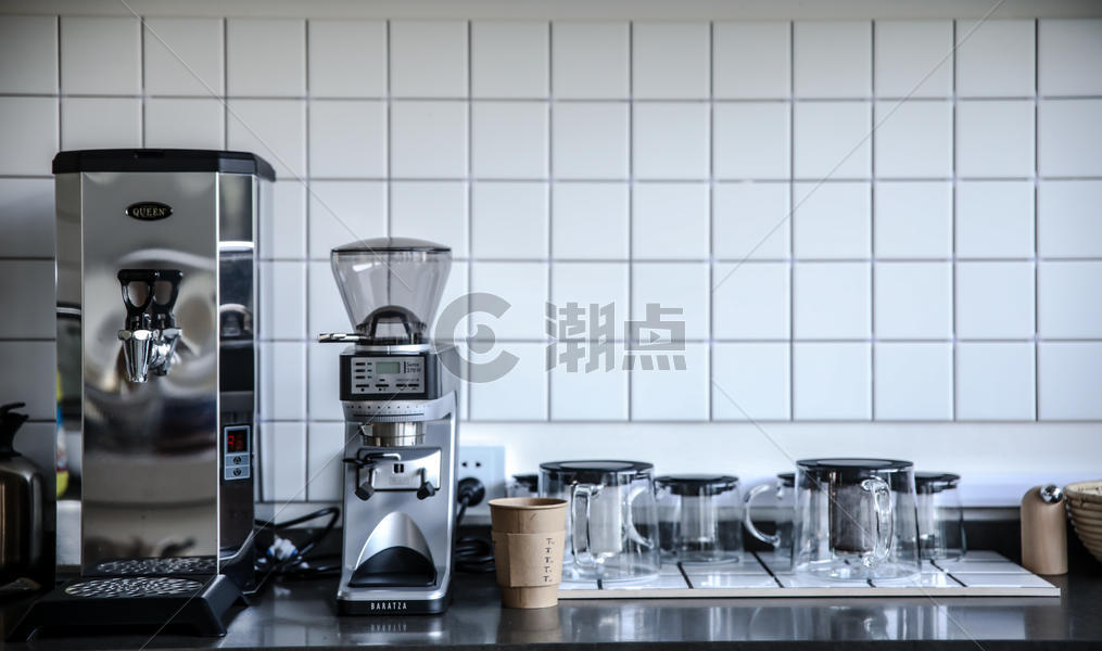 厨房里的咖啡机图片素材免费下载