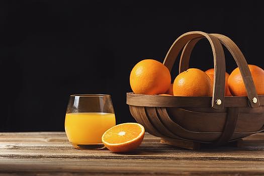 新鲜脐橙橙子橙汁补充维生素图片素材免费下载