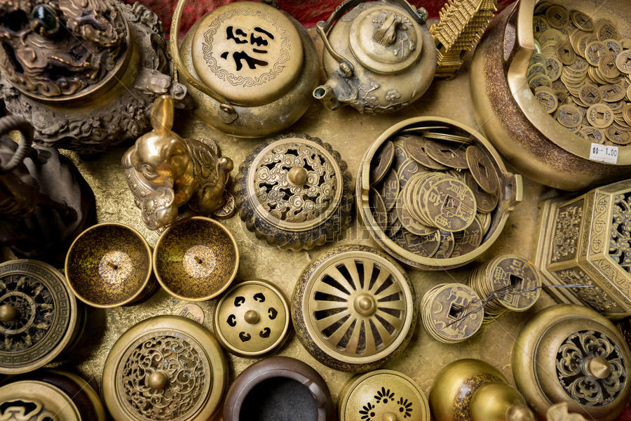 铜制品古玩香炉器皿图片素材免费下载