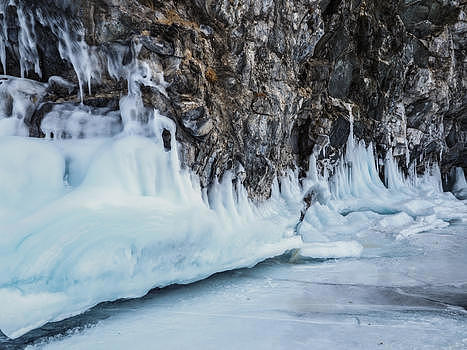 贝加尔湖冰挂图片素材免费下载