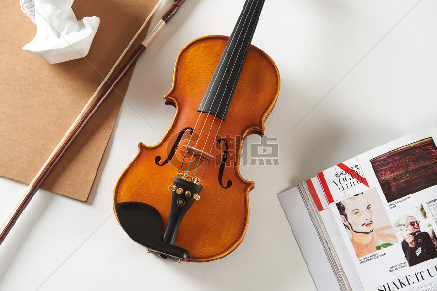 小提琴乐器拍摄图片素材免费下载