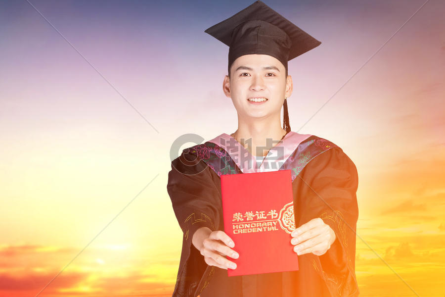 毕业荣誉证书图片素材免费下载