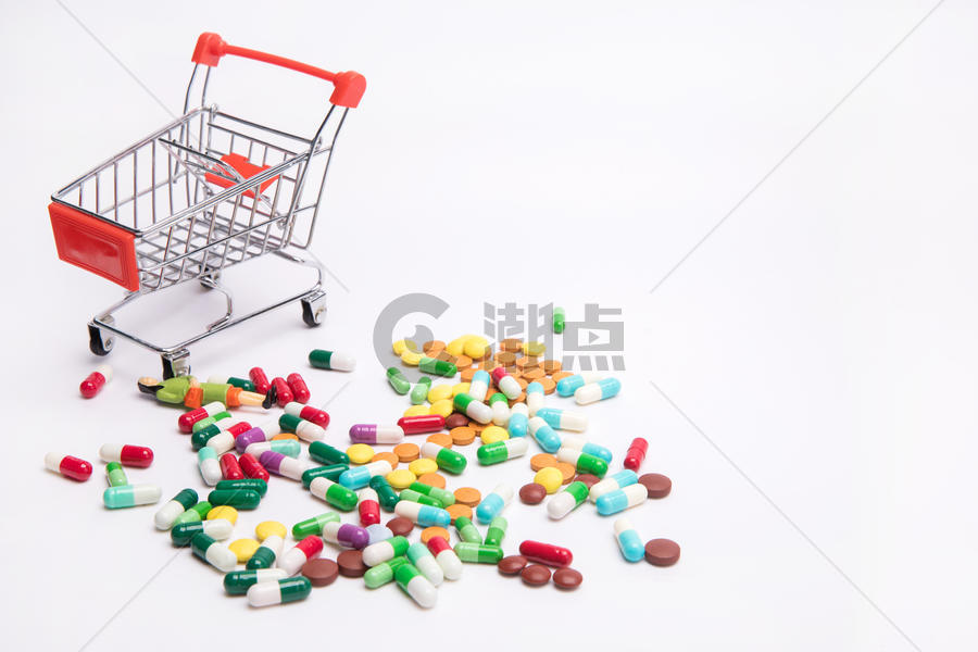 购物车与药物图片素材免费下载