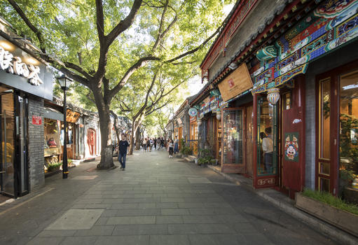北京胡同风景图片素材免费下载