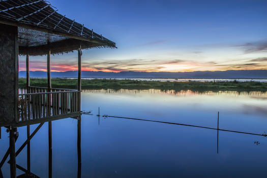 缅甸茵莱湖风光图片素材免费下载