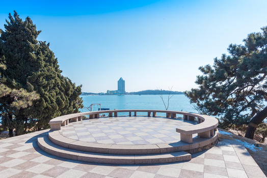 青岛鲁迅公园海滨风光图片素材免费下载