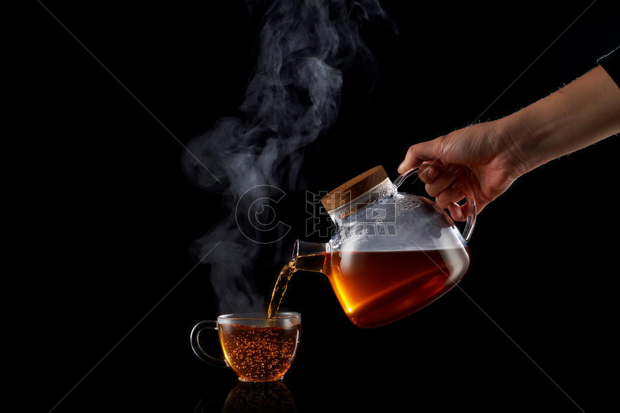 红茶茶具玻璃杯喝茶创意图片素材免费下载